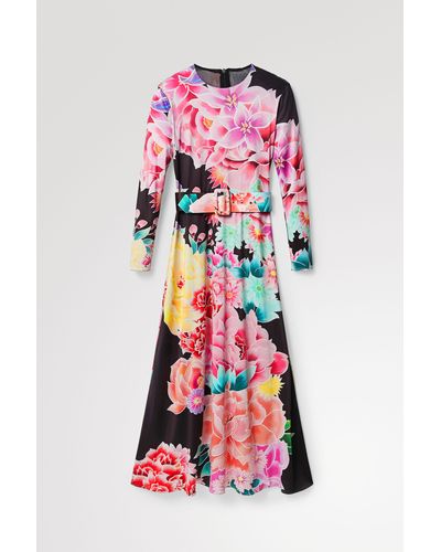 Desigual Long Floral Dress - Multicolor