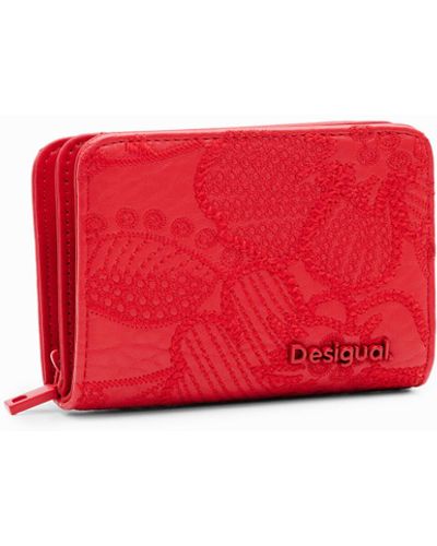 Desigual S Embroidered Floral Wallet
