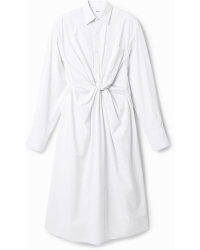 Desigual Maitrepierre Long Shirt Dress - White