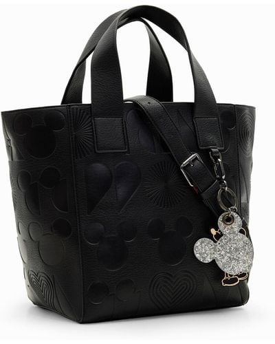 Desigual M Mickey Mouse Tote Bag - Black