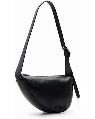 Desigual M Oval Leather Bag - Black
