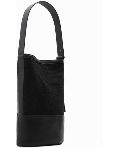Desigual Maitrepierre Leather Bucket Bag - Black