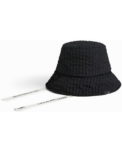 Desigual Strap Bucket Hat - Black