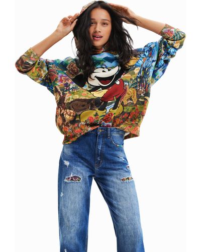 Desigual M. Christian Lacroix Hoodie With Disney's Mickey Mouse - Multicolor