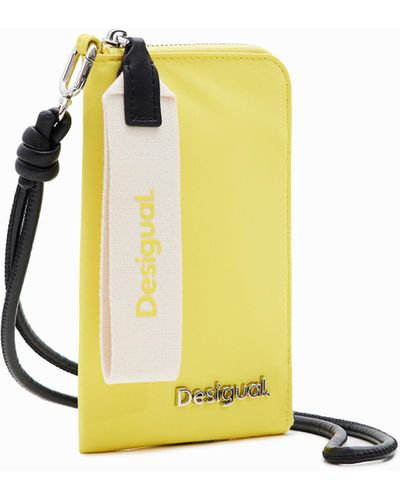 Desigual L Phone Pouch - Yellow