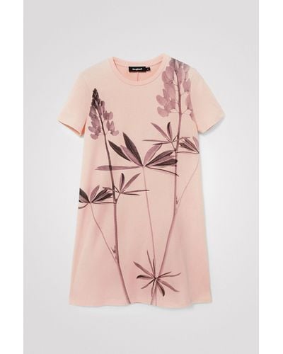 Desigual M. Christian Lacroix Plant Dress - Pink