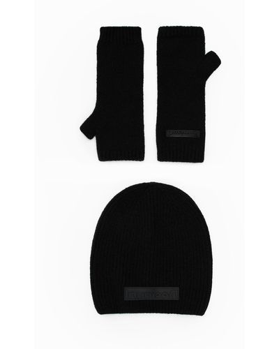 Desigual Mittens And Hat Gift Box - Black