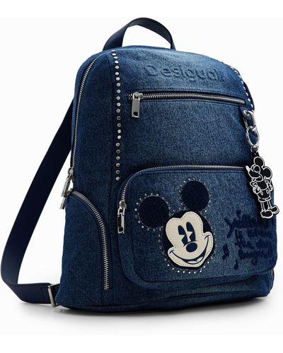 Desigual M Mickey Mouse Backpack - Blue
