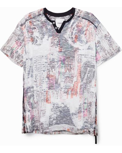 Desigual Reverse Effect Garment T-shirt - Multicolour