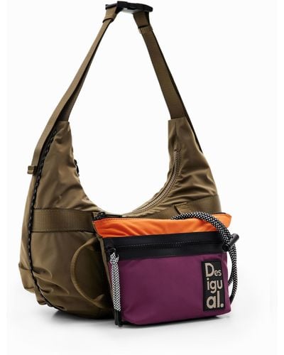 Desigual Small Multi-position Bag - Purple