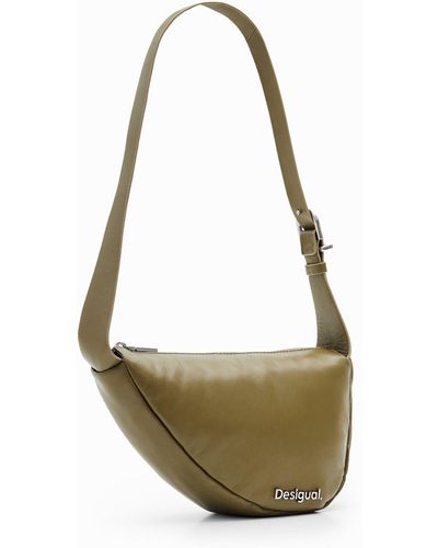 Desigual M Oval Leather Bag - White