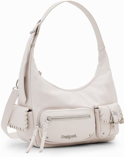 Desigual L Pockets Shoulder Bag - White