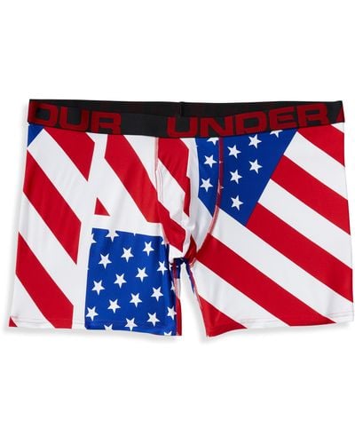 Under Armour Big & Tall Boxer Briefs - Red