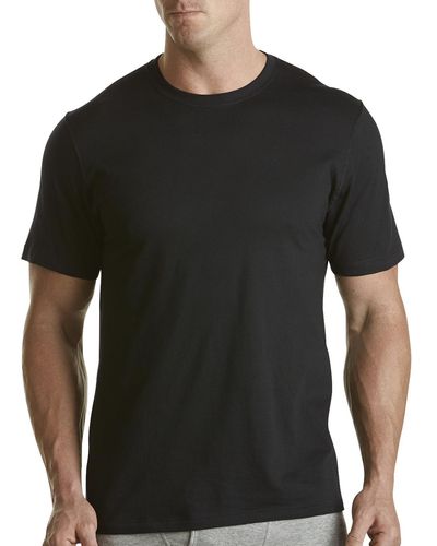 Jockey Big & Tall 2-pk Classic Crewneck T-shirts - Black