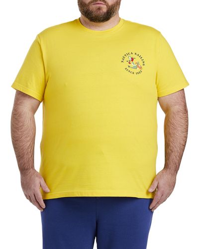 Nautica Big & Tall Explore & Discover T-shirt - Yellow