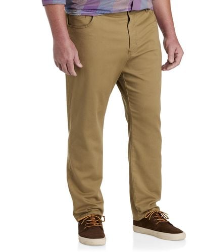 Tommy Bahama Big & Tall Harbor Point Relaxed Fit 5-pocket Pants - Natural