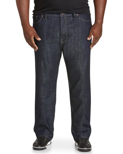Lucky Brand Big & Tall Relaxed Straight-fit Stretch Jeans - Blue