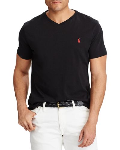 Polo Ralph Lauren Big & Tall Classic Fit V-neck T-shirt - Black