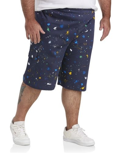 Champion Big & Tall Splash Cargo Shorts - Blue