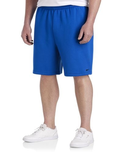 Reebok Big & Tall Performance Fleece Shorts - Blue