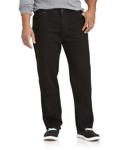 Lee Jeans Big & Tall Extreme Motion Relaxed-fit Stretch Jeans - Black