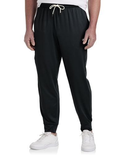 Reebok Big & Tall Performance Zipper-pocket Tech Sweatpants - Black