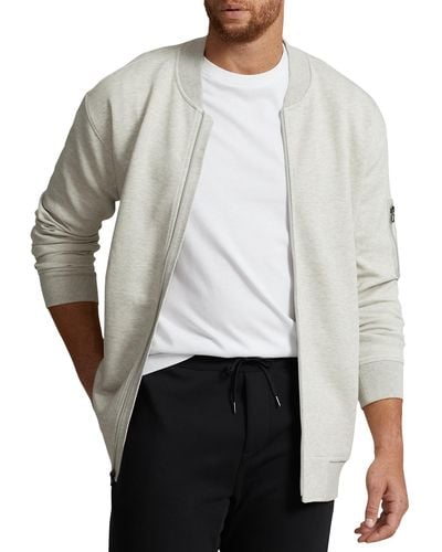 Polo Ralph Lauren Big & Tall Fleece 1 4-snap Pullover - White