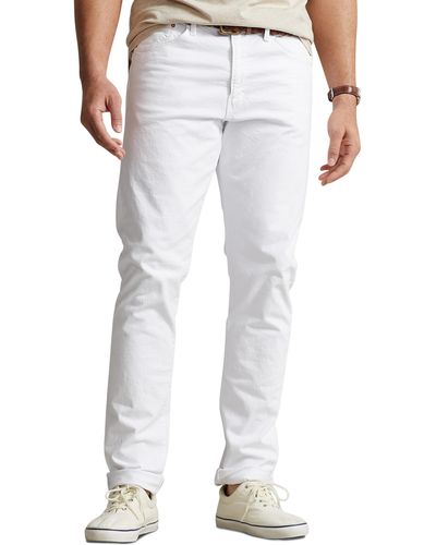 Polo Ralph Lauren Big & Tall Hampton Relaxed Straight-fit Stretch Jeans - White