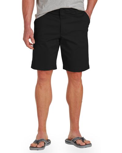 Lee Jeans Big & Tall Extreme Motion Flat Front Short - Black