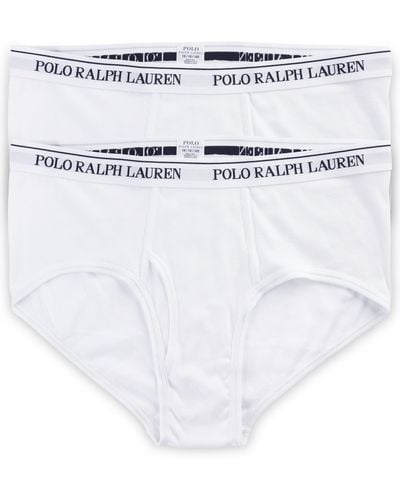 Polo Ralph Lauren Big & Tall 2-pk Classic Fit Wicking Mid-rise Briefs - White