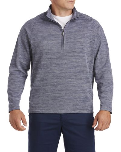 Tommy Bahama Big & Tall Play Action 1 -2-zip Pullover - Blue