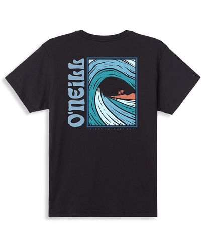 O'neill Sportswear Big & Tall Side Wave Graphic Tee - Black