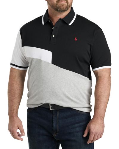 Polo Ralph Lauren Big & Tall Colorblocked Polo Shirt - Black