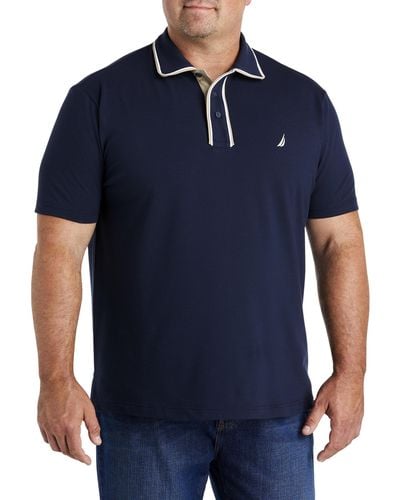 Nautica Big & Tall Classic-fit Polo Shirt - Blue