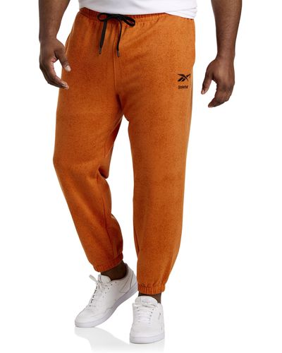 Reebok Big & Tall Basketball Sweatpants - Orange