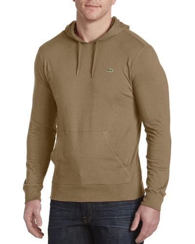 Lacoste Big & Tall Pullover Hoodie - Brown