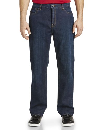 Cutter & Buck Big & Tall Cutter &amp Buck Greenwood Stretch Jeans - Blue