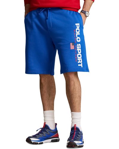 Polo Ralph Lauren Big & Tall Polo Sport Fleece Shorts - Blue
