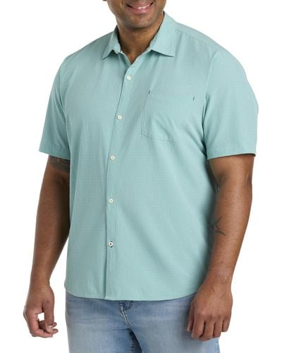 Tommy Bahama Big & Tall Coast Sandypoint Islandzone Sport Shirt - Blue