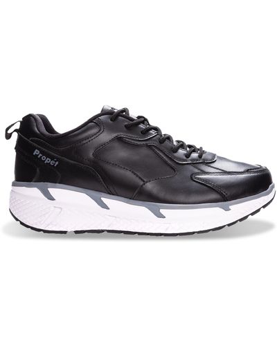 Propet Big & Tall Propet Ultra Leather Lace-up Sneakers - Black