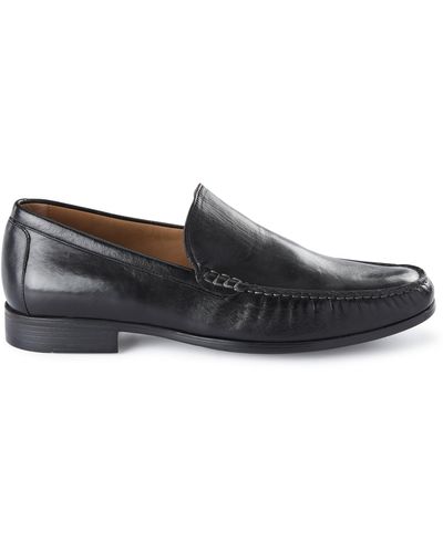 Johnston & Murphy Big & Tall Cresswell Venetian Loafers - Black