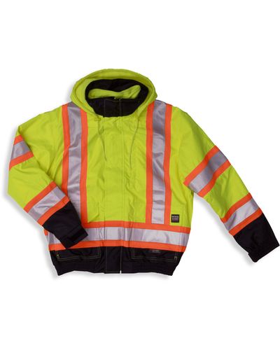 Tough Duck Big & Tall 3-in-1 Safety Bomber Jacket - Multicolor