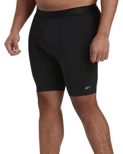 Reebok Big & Tall Speedwick Base Layer Shorts - Black