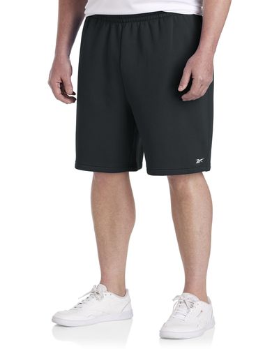 Reebok Big & Tall Performance Fleece Shorts - Black