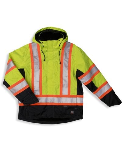 Tough Duck Big & Tall Fleece-lined Safety Jacket - Multicolor