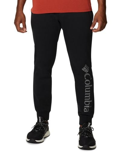 Columbia Big & Tall Csc Logo Fleece Sweatpants - Black