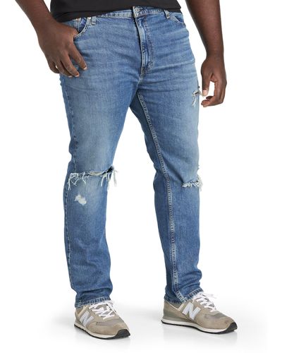 Levi's Big & Tall 511 Slim-fit Deconstructed Jeans - Blue