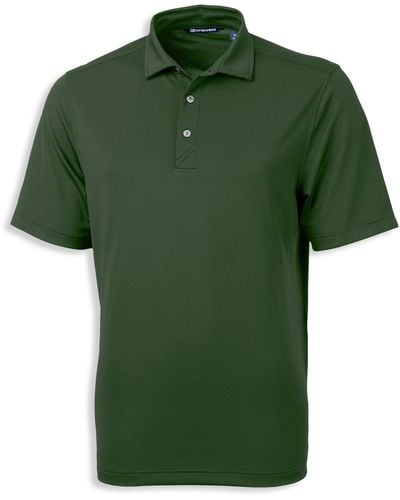 Cutter & Buck Big & Tall Cutter & Buck Virtue Eco Piqu Solid Polo Shirt - Green