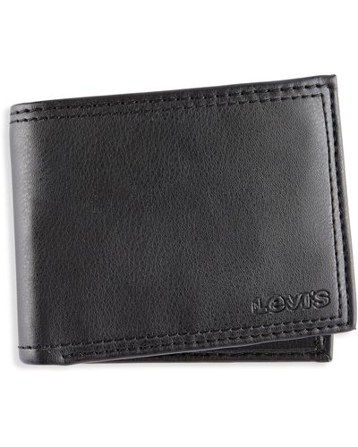 Levi's Big & Tall Zip Billfold Wallet - Black