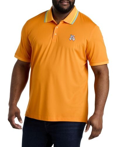 Robert Graham Big & Tall Botie Graham Polo Shirt - Orange
